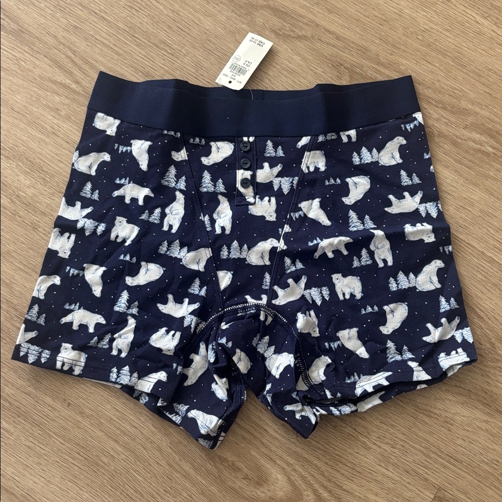 NWT Aerie Blue Polar Bear Boxer Briefs